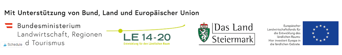 Förderleiste mit Unterstützung von Bund, Land und EU