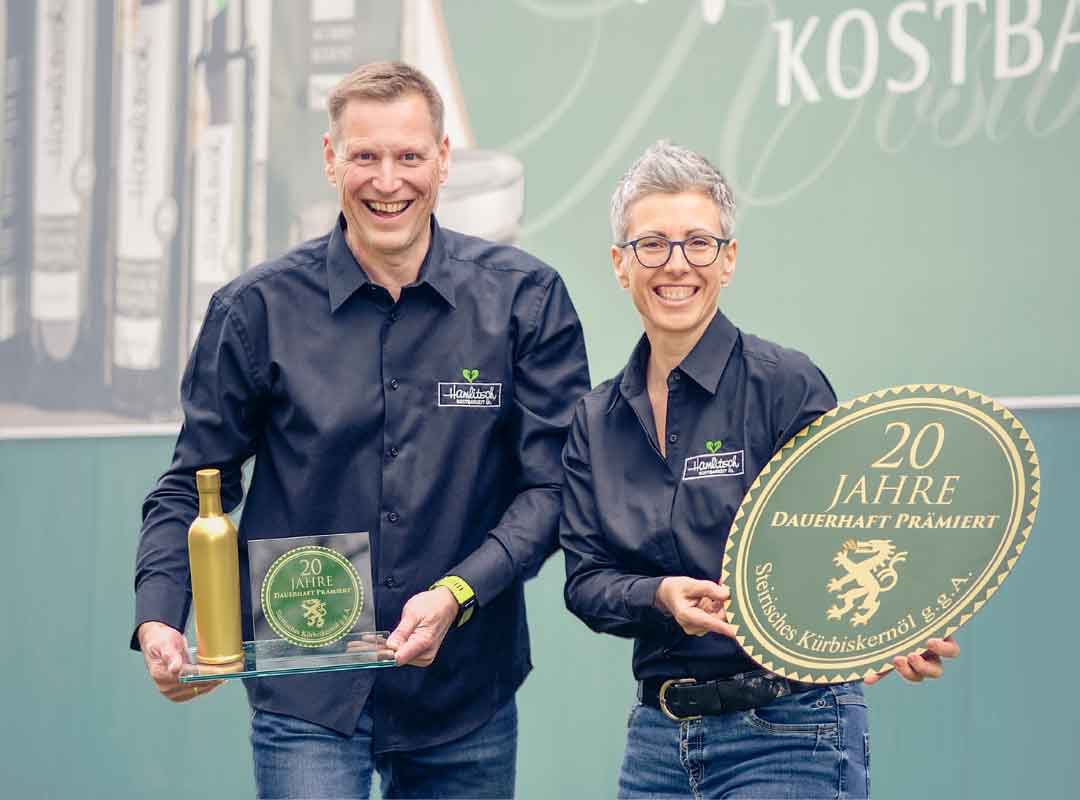 Guntram und Ulrike Hamlitsch mit Auszeichnung 20 Jahre dauerhaft prämiert