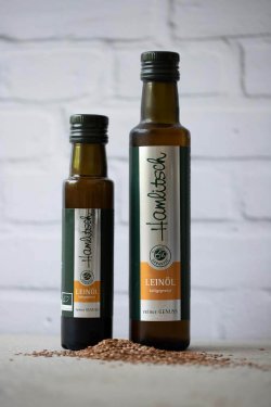 Bio Leinöl in Flaschen - 100ml und 250ml