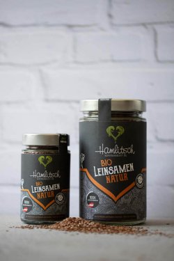 Bio Leinsamen im 150g und 450g Glas