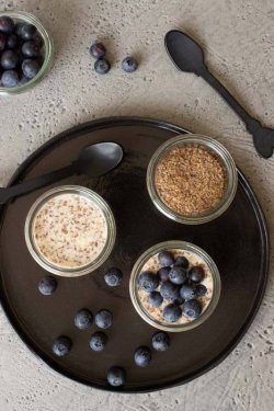 Leinsamen-Porridge - Rezeptfoto