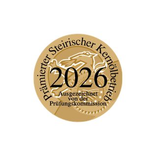 prämierter Kernölbetrieb 2026 - 27 Jahre dauerhaft prämiert