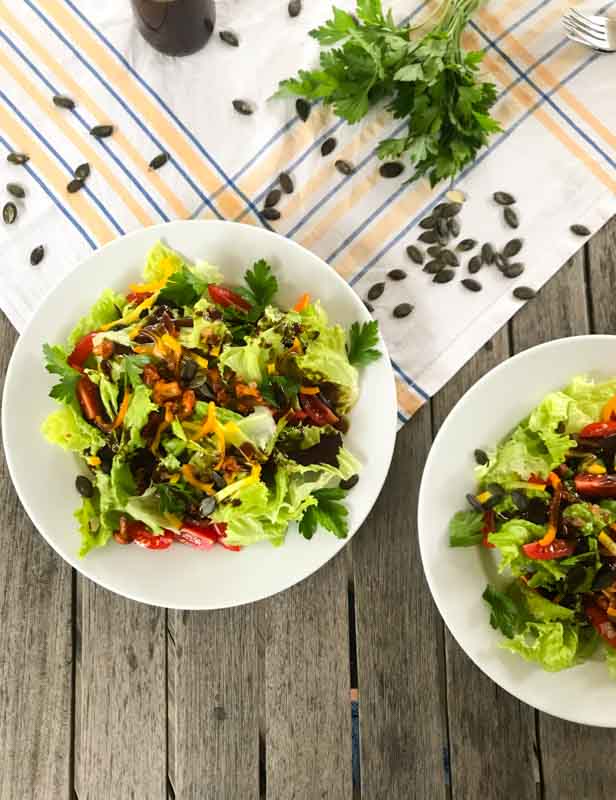 Salat mit Eierschwammerl