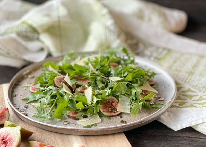 Rezeptbild: Rucola mit Feigen und Parmesan