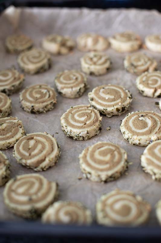 Swirl Cookies nach dem Backen