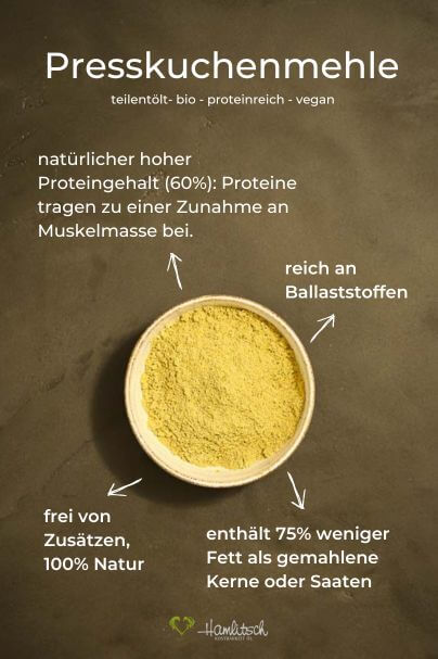 Vegane Proteinquellen: Presskuchenmehle